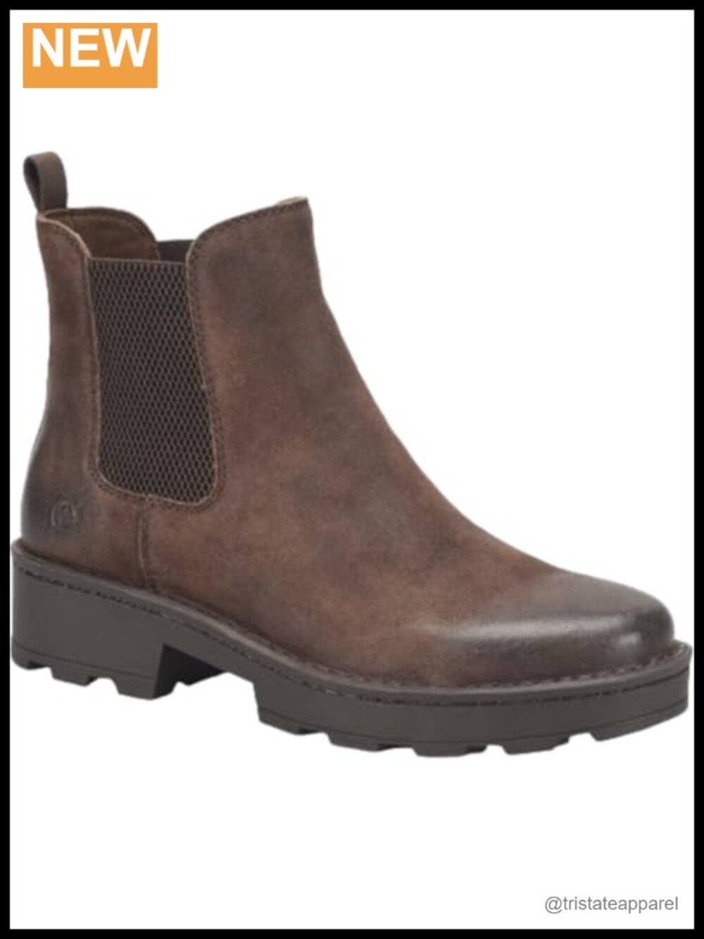 Women's Suede Leather Chelsea Boots Rubber Sole Ankle Booties